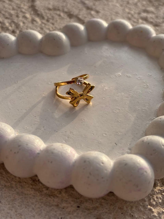 Dainty Bow Ring (Small)