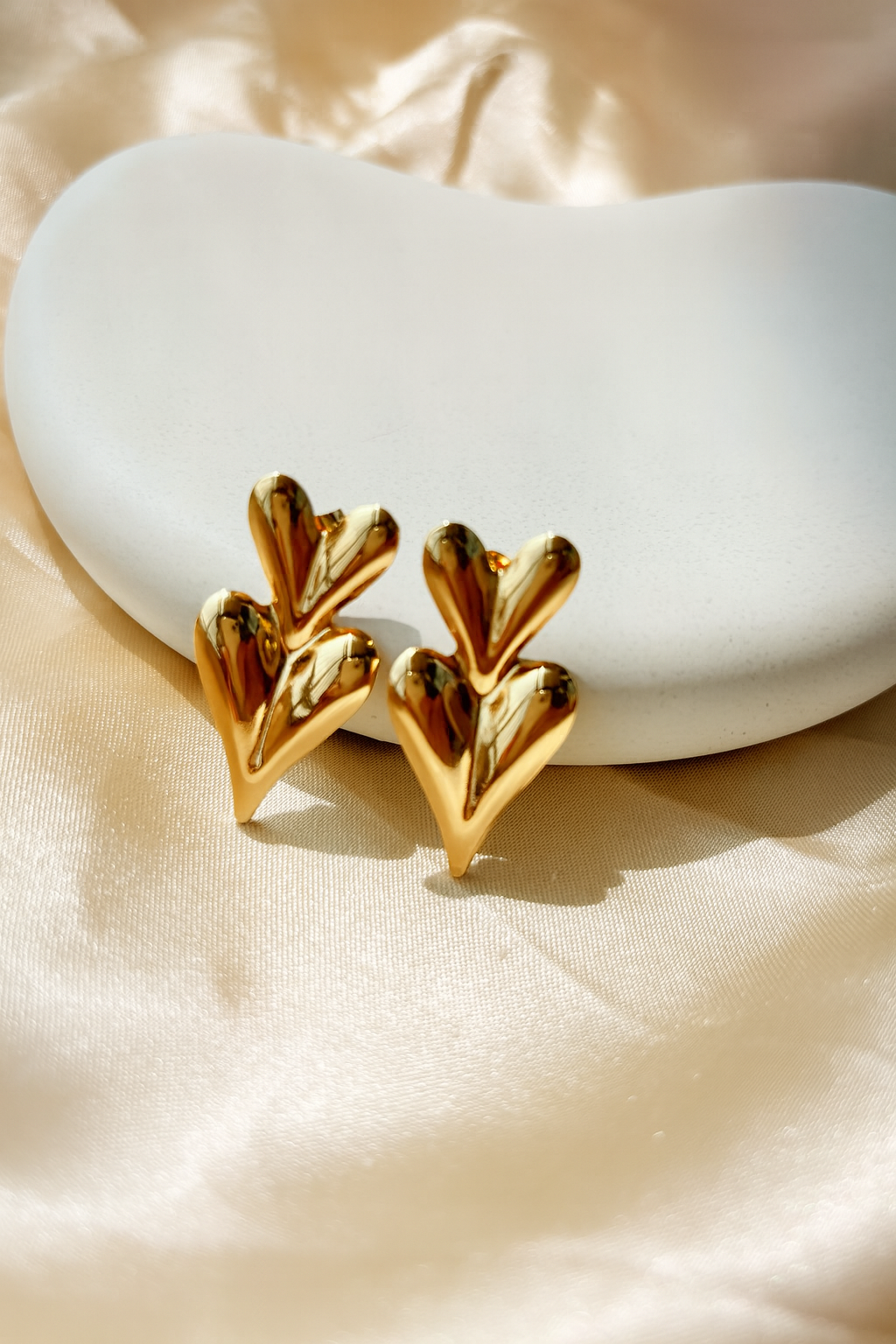 Double Heart Earrings