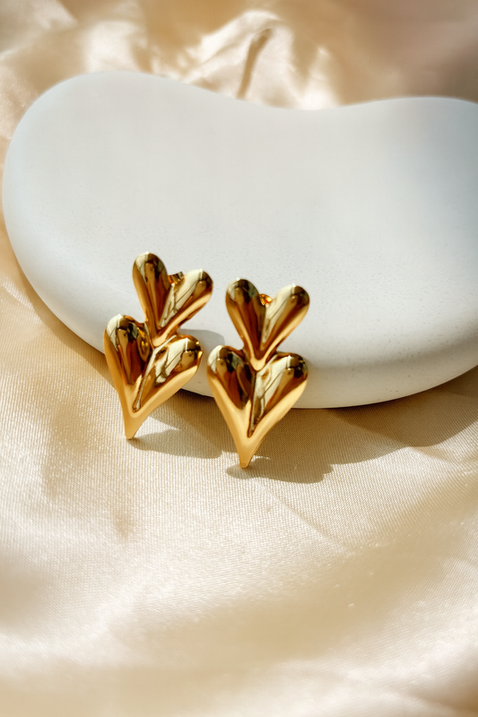 Double Heart Earrings