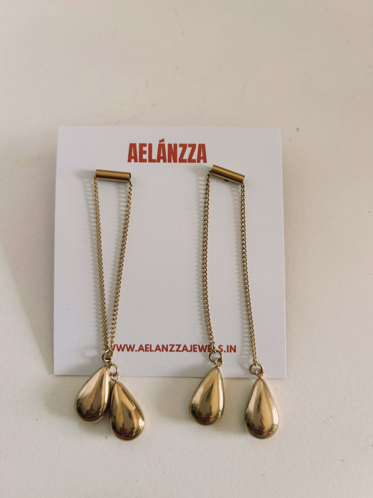 Double Teardrop Earrings