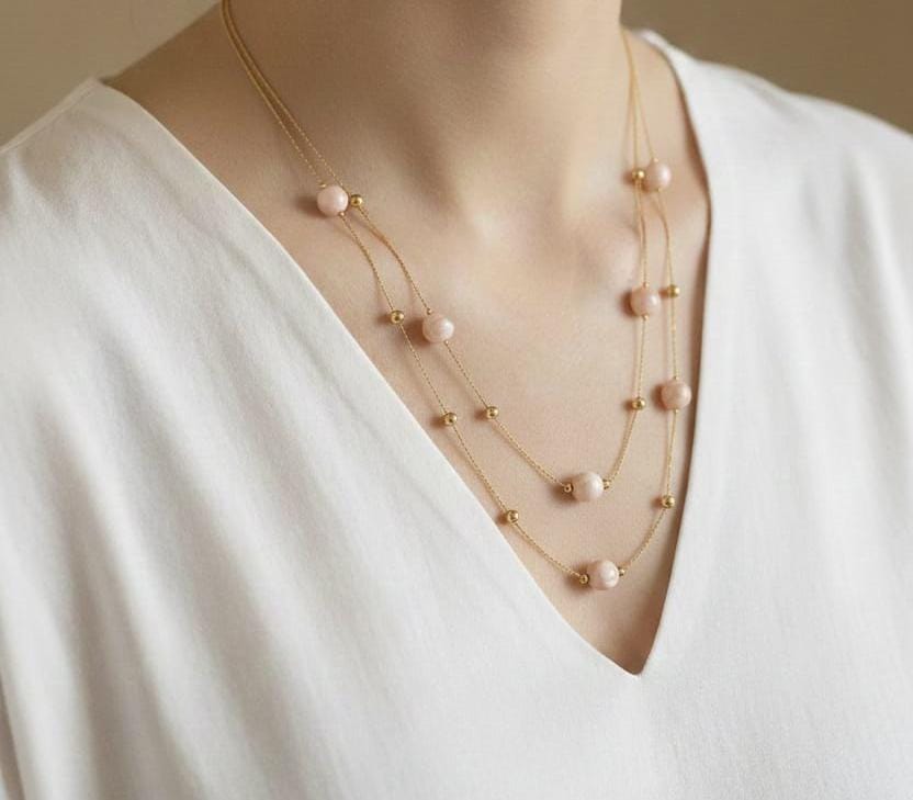 Beaded layered Necklace