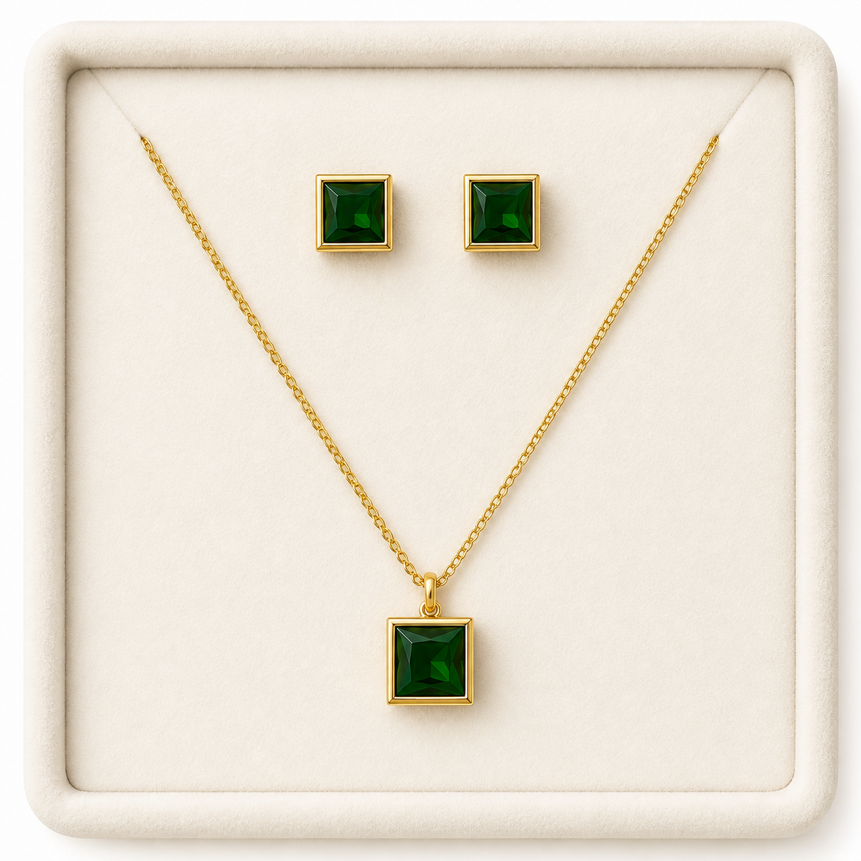 Royal Emereld Necklace set
